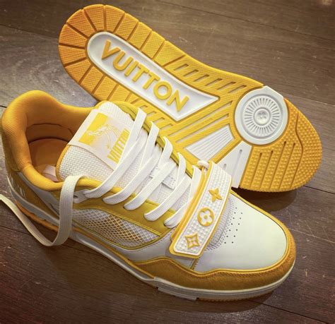 lv yellow shoes|louis vuitton sneakers yellow.